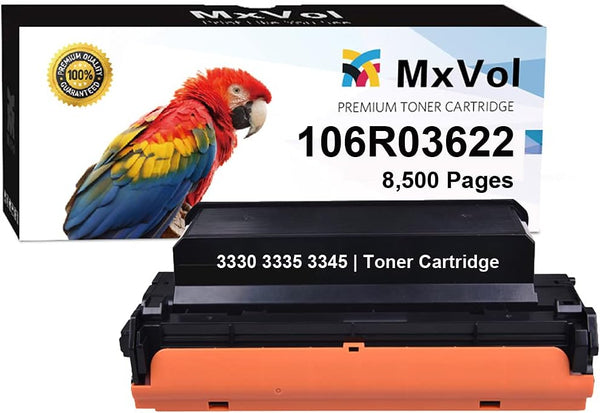 MxVol Compatible Toner Cartridge for Xerox WorkCentre 3335 3345 Phaser 3330 106R03622, High Capacity (8,500 Pages,