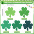 MixTeach 360 Pcs St. Patrick's Day Shamrocks Cutouts 4 Inch Paper Clover Cut-Outs Assorted Green Clover Shape Die Cuts for Irish St. Patrick's Day Party Kids School Craft Project Bulletin Board Decor by MixTeach