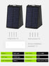 3000K Mrzxy Solar Wall Lights Outdoor Up Down Solar Sconce Lights Outdoor Powered Warm White Waterproof for Exterior