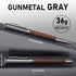 WEMATE Wood Rollerball Pen Set with 2 Extra Ink Refills (1 Black & 1 Blue), Luxury Office Gift for Men