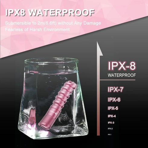 LUMINTOP EDC01 Pink Keychain Flashlight, 120 Lumen AAA Waterproof EDC Light for Everyday Use, 32 Hours