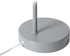 LD1079-GRY 16" Simple Designs Sleek Essentials Metal Looped Desk Task Lamp with Adjustable Shade, for Office, Desk