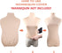 NAVADEAL Light Nude Fabric Cover for Fashion Designer Retail Boutique Store Dress Form Dummy