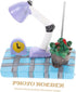Microlandschaft Memo Clip Photo Holder Stand Unique Table Lamp for Notes and Messages Decoration for Home Office