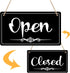 CARGEN Open Signs - Double Sided Open Closed Sign with Rope, Business Hours Hanging for Walls Window Shop Bar Hotel