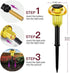 4 Pack, Easter Solar Pathway Lights Outdoor Decorative Yellow LED Mushroom Solar Lights Outdoor Waterproof Solar