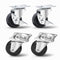 POWERTEC 2 Inch Swivel Caster Wheels Set of 4, Heavy Duty Plate Casters for Furniture