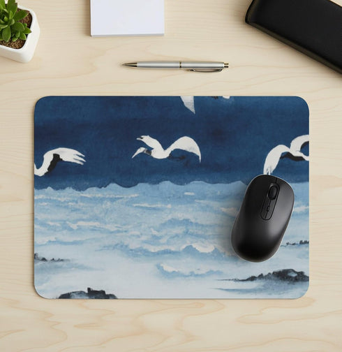 Generic Flying Birds Above Sea Desk Mat Multifunctional Table Pad Protector, Waterproof Office