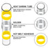 400PCS Solder Seal Wire Connectors, Heat Shrink Butt Connectors Waterproof Wire Electrical Connector Kit