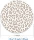 Nphuriy 7.97.90.12 inches Mouse Pad, Grey Leopard Mouse Pad, Washable Round Cloth Mousepad for Gaming Office Laptop