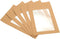 PATIKIL Full Face Window Envelopes 10 Pack 6'' Clear Double Sided for Mailing Statement Photos Catalogs