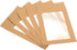 PATIKIL Full Face Window Envelopes 10 Pack 6'' Clear Double Sided for Mailing Statement Photos Catalogs
