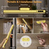 Dimmable Closet Hapfish Battery Powered Operated Wall Strip Lights, Rechargeable Magnetic LED Light Bar with Remote