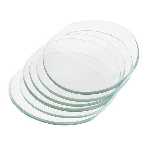 YOKIVE 6 Pcs Watch Glass Beaker Cover - Lab Watch Glasses Cover Lids for Science Chemical Experiment
