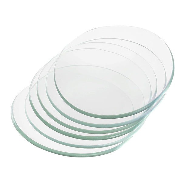 YOKIVE 6 Pcs Watch Glass Beaker Cover - Lab Watch Glasses Cover Lids for Science Chemical Experiment
