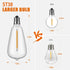 SOLROS STUDIO 10FT ST38 Bulb, Outdoor String Lights - LED Waterproof Patio Lights with Shatterproof Edison Plastic
