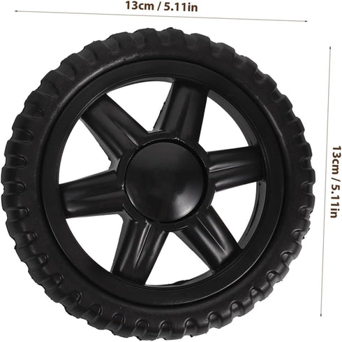 4pcs KICHOUSE Heavy Duty Replacement Rolling Cart Wheels for Grocery Trolley Utility Laundry Carts Compatible Smooth