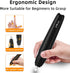 Electric Eraser for Artists, 140 Eraser Refills, Rechargeable for Drawing (Black)