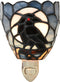 Bieye L12022 Tiffany Style Stained Glass Raven Plug-in Night Light Gothic Crow