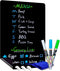 CUHIOY Magnetic Black Dry Erase Board for Fridge 17x11'', Small Kitchen Refrigerator Magnet for Grocery List and To Do
