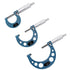 0-3" Outside Micrometer Set - Premium Precision Machinist Tools with 0.0001" Accuracy, 3Pcs