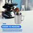Hemobllo Stainless Steel Beaker, Lab Graduated Beaker with Handle for Liquids and Solids, Scientific Laboratory Supplies