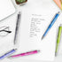 Canopy Street Multi Color Motivational Gel Pen Set, 5 Black Ink Gel Glide Pens, Colorful Office Supplies.
