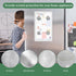Lovarisse 15" 3 1 Magnetic Mount for Sky-Light Calendar Rubber-Coated Neodymium Screws + Foam Pad, No-Drill, Easy