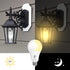 8 Pack Dusk to Dawn Light Bulbs Outdoor, 2700K Warm White, 9W (60W Equivalent) A19 E26 Automatic On/Off