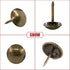 Hilitchi 200-Pieces 7/16''(11mm) Antique Brass Tacks Bronze Nail Pins Upholstery Nail Tacks Assortment Kit