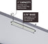 OLYMPX 100 Pcs of 1” Capacity Premium Metal Prong Paper Fastener Bases, 2.75 Inch Base for Paper File Clip Folder Accessories, Box of 100 by Olympx