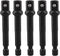 Square Socket Bit Adapter, 5 Pcs 3/8 Hex Impact Socket Extension Set - Impact Socket Driver Bits for DIY Drills