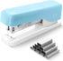 M&G Stapler Desktop Stapler, Small Cute Stapler, 1000 Staples, 20 Sheet Capacity, Portable for Office School Home (Blue)
