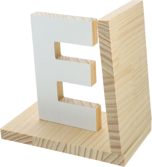 DOITOOL Wooden Book End Reusable Book Holder Bookends for Shelves Bookend for