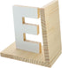 DOITOOL Wooden Book End Reusable Book Holder Bookends for Shelves Bookend for