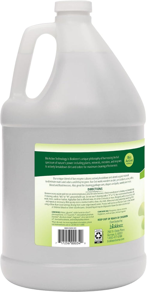 128 Biokleen Bac-Out Enzyme Cleaner and Stain & Odor Remover for Pet Stains, Laundry, Diapers, Wine, Carpets, & More