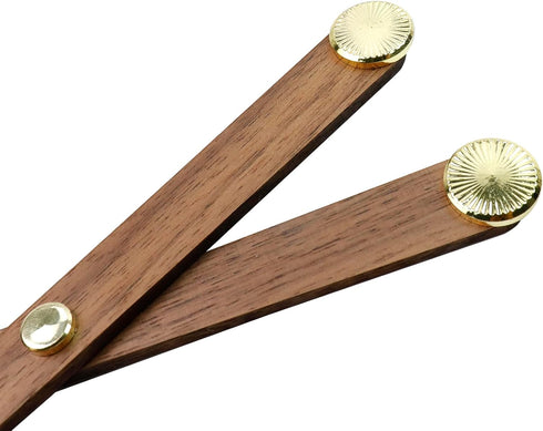 Long Shaft Walnut Wooden Clock Movement Hand, Clock Repair Kit with Mechanism and Clock Hands for Home Art Decor