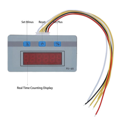 Digital Tally Counter 1-99999, 5-24V Electronic Counter for Equipment Upgrading DIY Industrial Control