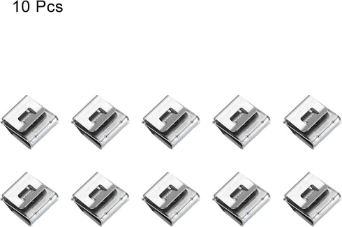 10pcs 21.6mm HARFINGTON Trailer Frame Wire Clips Length Solar Panel Wire Clip Stainless Steel Trailer Wiring Clips