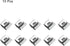 10pcs 21.6mm HARFINGTON Trailer Frame Wire Clips Length Solar Panel Wire Clip Stainless Steel Trailer Wiring Clips