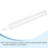 MECCANIXITY Clear Storage Tube, Small Plastic Round Tubing with Caps, Rigid Bottle Container 26x28x300mm/12 Inch for