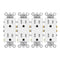 Greencycle 4 Pack White 110V Outlet, 15 Amp Decora Tamper Resistant, 5-15R, 3 Wire Square Wall Plug, Residential