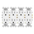 Greencycle 4 Pack White 110V Outlet, 15 Amp Decora Tamper Resistant, 5-15R, 3 Wire Square Wall Plug, Residential
