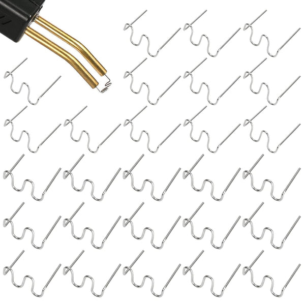 JMIATRY 2000 PCS Plastic Welding Hot Staples, Stainless Steel 0.8mm 0.6mm Repair Kit for Plastic Welder Machine