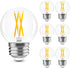 GvvooHome E26 G16.5 Edison LED Bulb, Dimmable 6W 60W Equivalent, 4000K Neutral