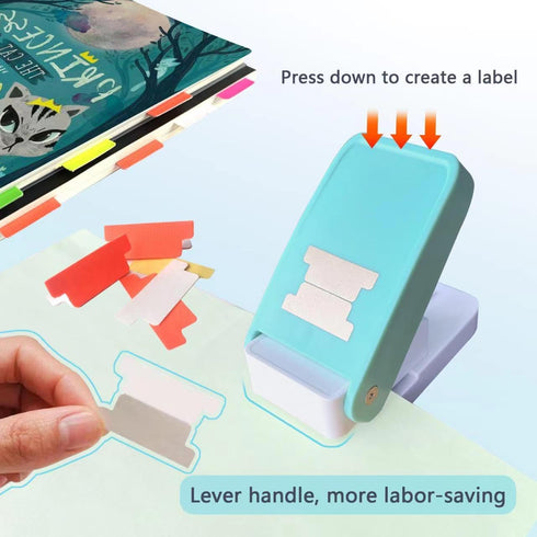 Sticky Index Labs Maker,Manually Operated Quick and Easy to Make Tabs,Can Be Used for Home, DIY and Crafts School, Classroom Notes