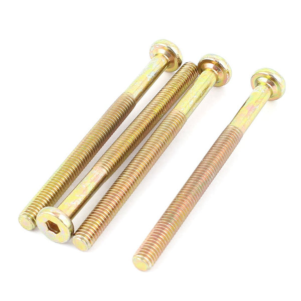 uxcell M6 x 75mm Male Thread Hexagon Socket Head Cap Screws | Bolts 4 Pcs