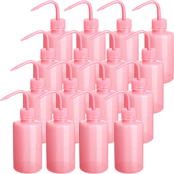 18 Pcs Tattoo Wash Bottle, 250 ml Plastic Squeeze Bottle, Bulk Lash Water Bottle with Narrow Mouth
