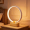 LONRISWAY LED Wood Table Lamp, Bedroom Bedside Night Light, Dimmable Led Lighting, Creative