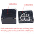 2 Packs Junction Box IP65 Waterproof ABS Plastic Electrical Project Case with 8 PCS M16 Cable Glands (3.27x3.19x2.2inch)